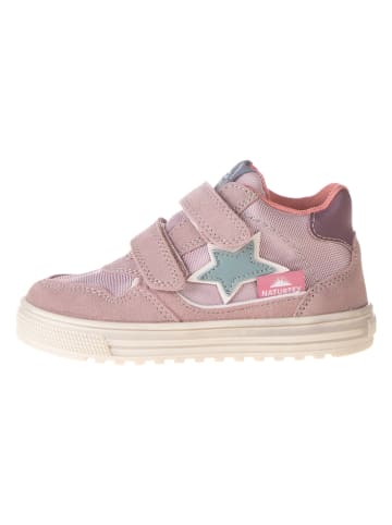 Skórzane sneakersy "Comy" w kolorze jasnoróżowym