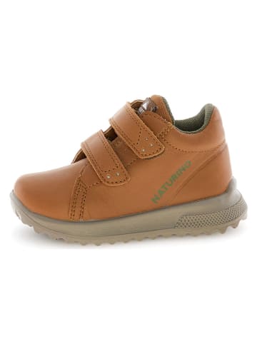 Skórzane sneakersy "Nuvik" w kolorze jasnobrązowym
