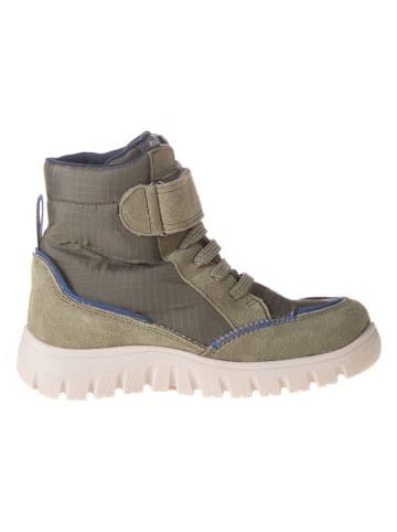 Leder-Boots "Neusi" in Oliv