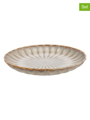 Talerzyki deserowe (2 szt.) "Astera Pearl" w kolorze kremowym - Ø 21 cm