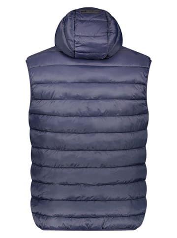 Doorgestikte bodywarmer "Vamichokeak" donkerblauw