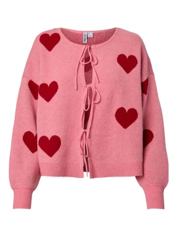 Cardigan in Pink/ Rot