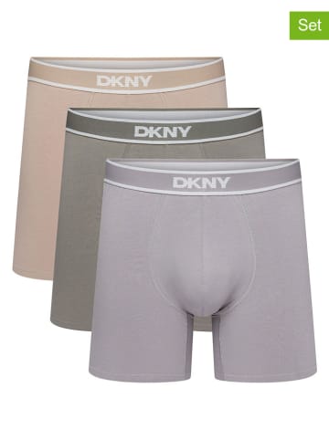 3er-Set: Boxershorts in Beige/ Khaki