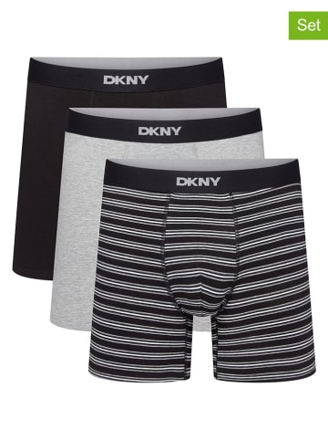 3er-Set: Boxershorts in Schwarz/ Grau