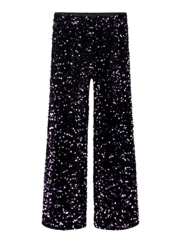 Hose "Prunica" in Schwarz/ Lila
