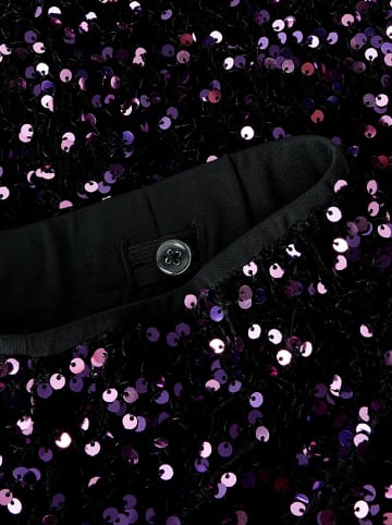 Hose "Prunica" in Schwarz/ Lila
