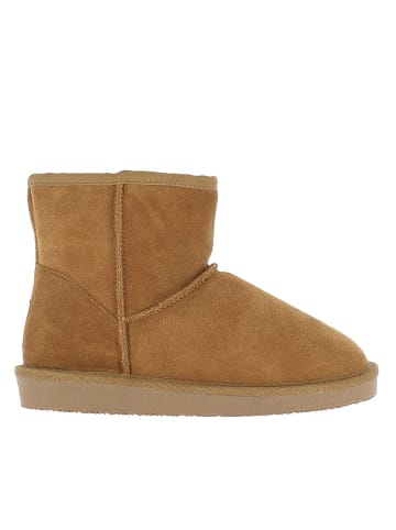 Leren winterboots "Thimble" lichtbruin