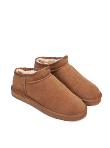Leren winterboots "Jack" lichtbruin