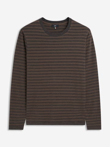 Longsleeve "Cirob" bruin/antraciet