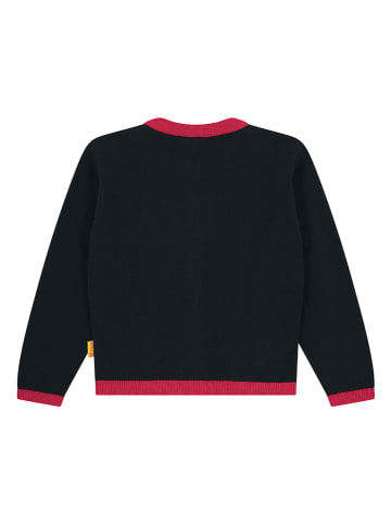 Cardigan in Rot/ Dunkelblau