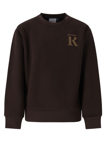 Sweatshirt "Timian" in Braun