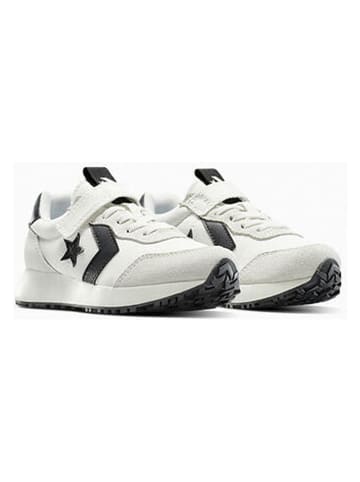 Leren sneakers "Omega" wit/zwart