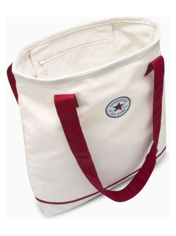Shopper bag "Cau Valentine Tote" w kolorze białym - 39 x 40 x 13 cm
