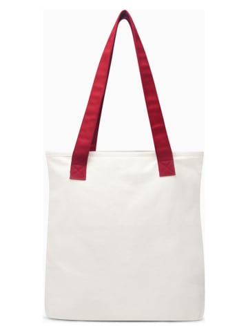 Shopper bag "Cau Valentine Tote" w kolorze białym - 39 x 40 x 13 cm