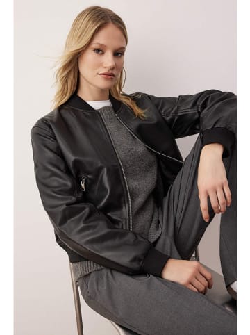 Kunstlederjacke in Schwarz