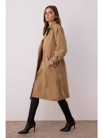 Trenchcoat in Hellbraun