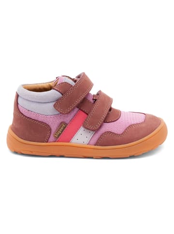 Leren barefootschoenen lichtroze/paars