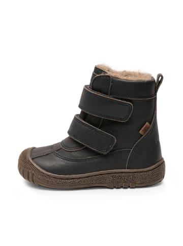 Leren winterboots donkerblauw