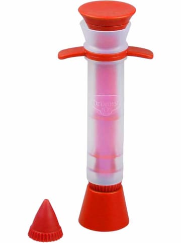 Dekorator w kolorze czerwonym - dł. 14 cm