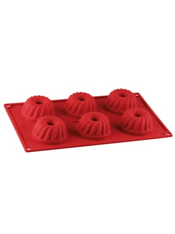 Foremka "Flexxible" w kolorze czerwonym do małych babek - 30 x 17,5 cm