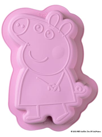 Silikonowa forma w kolorze jasnoróżowym do pieczenia - dł. 27 x 19,5 cm