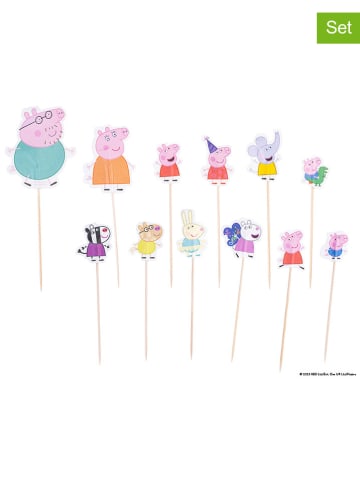 Wykałaczki imprezowe (48 szt.) "Peppa, Friends & Family" ze wzorem