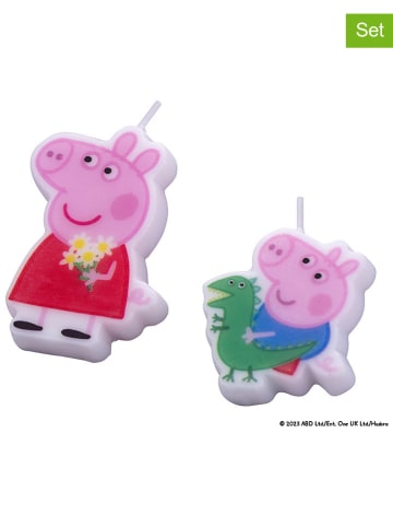 Świeczki (4 szt.) "Peppa i George" z motywem