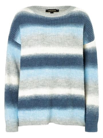 Sweter w kolorze granatowo-błękitno-szarym