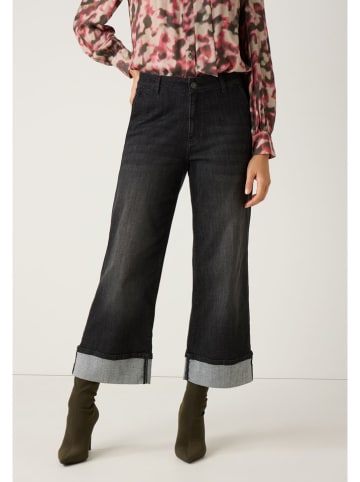 Spijkerbroek - Culotte fit - zwart