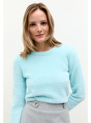 Sweter w kolorze turkusowym