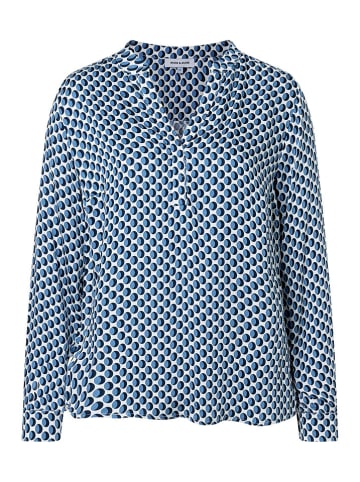 Bluse in Weiß/ Blau