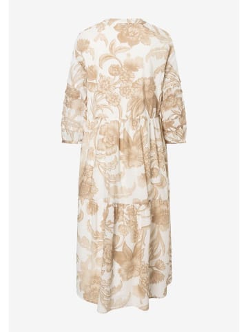 Kleid in Weiß/ Beige