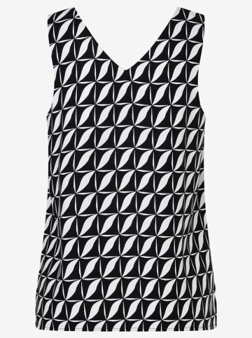 Blouse zwart/wit