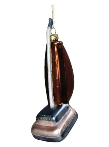 Ozdoba choinkowa "Retro Hoover" w kolorze złoto-niebieskim - wys. 10,2 cm