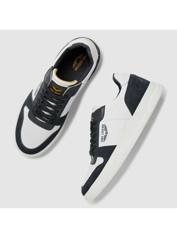 Skórzane sneakersy w kolorze czarno-białym