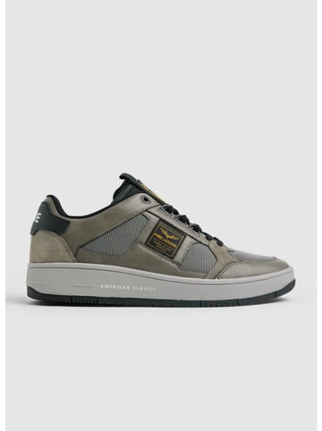 Leren sneakers grijs