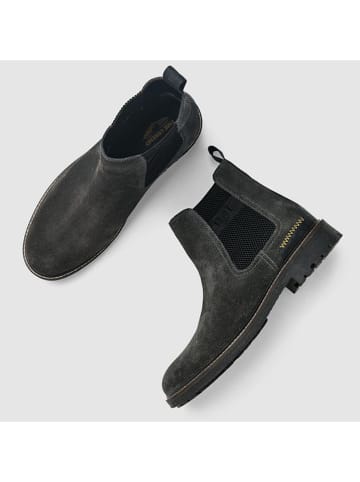 Leder-Boots in Schwarz