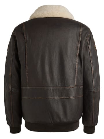 Lederjacke in Braun