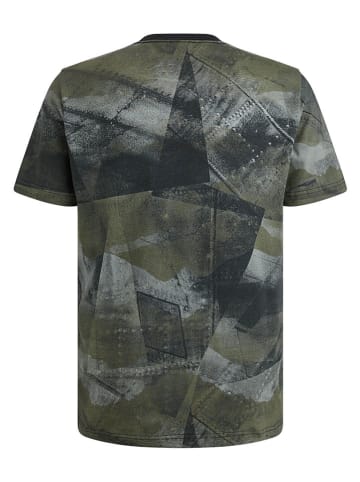 Shirt in Dunkelblau/ Khaki