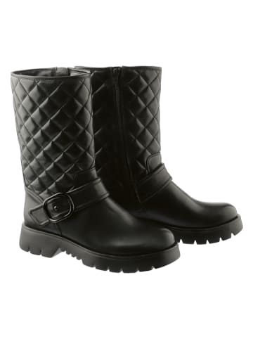 Leder-Boots "Meadow" in Schwarz