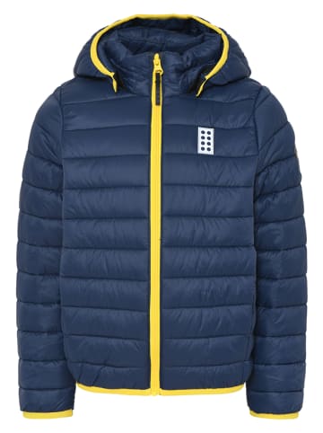 Doorgestikte jas "Jori 611" donkerblauw