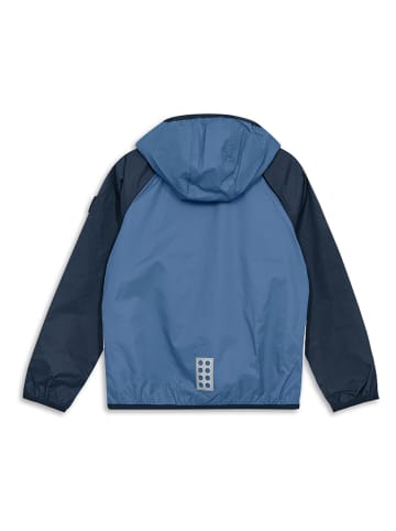 Functionele jas blauw/wit