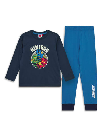Pyjama "Aiko 600" donkerblauw/blauw