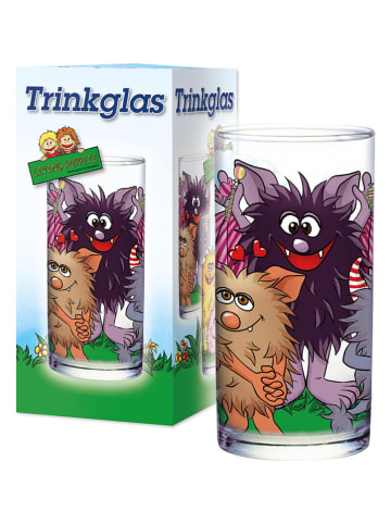 Trinkglas "Living Puppets" in Transparent/ Lila - 200 ml
