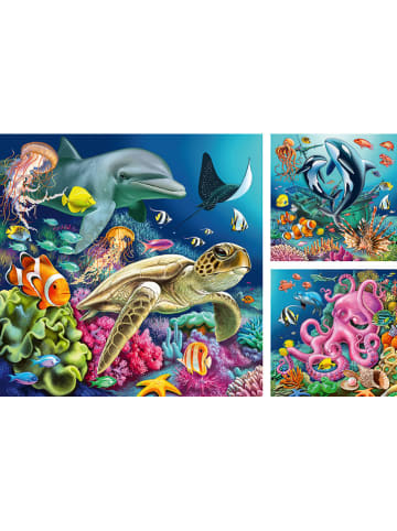 49-częściowe puzzle (3 szt.) "Enchanting underwater world" - 5+