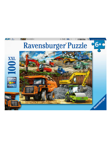 100-częściowe puzzle "Vehicles on the construction site" - 6+