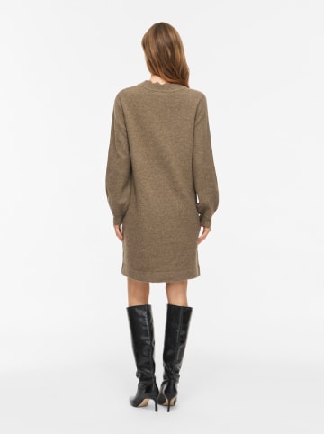 Gebreide jurk taupe