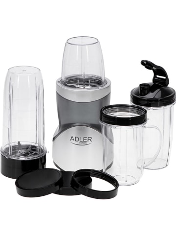 Smoothiemixset "AD 4084" zilverkleurig/zwart