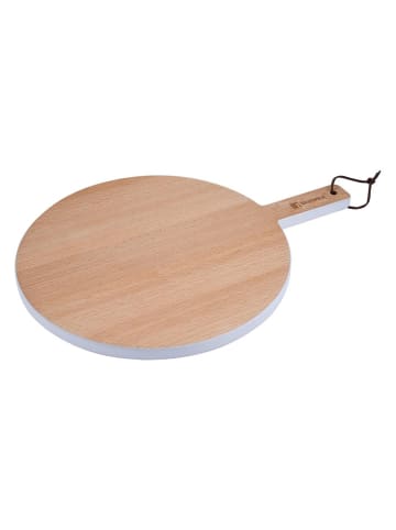 Deska w kolorze jasnobrązowym do krojenia - Ø 28 cm