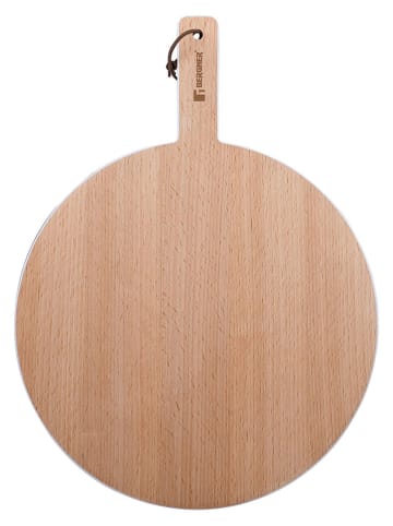 Deska w kolorze jasnobrązowym do krojenia - Ø 28 cm